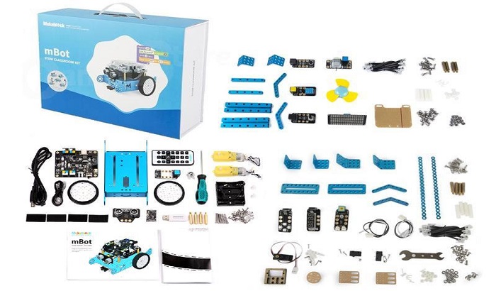 mBot Classroom Kit (робот mBotV1.1 + 2 набори розширення Gizmos Add-on Packs)
