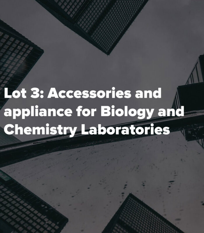 Accessories and appliance for Biology and Chemistry Laboratories