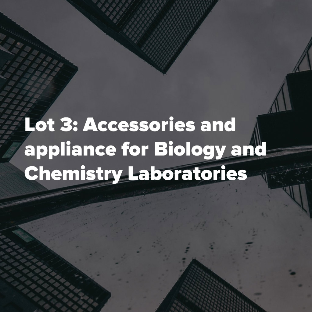 Accessories and appliance for Biology and Chemistry Laboratories