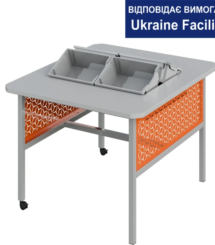 Стіл для робототехніки/СТЕМ з лотками